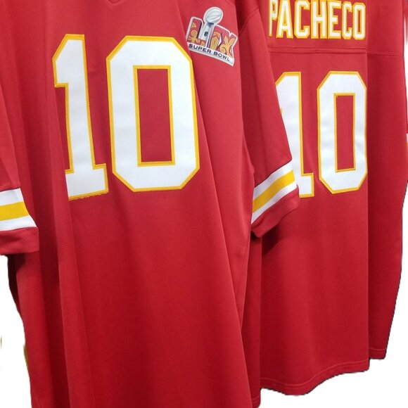 MAHOMES 15  - KANSAS CITY CHIEFS RED STITCHED FOOTBALL JERSEY w/Patches - Picture 3 of 16